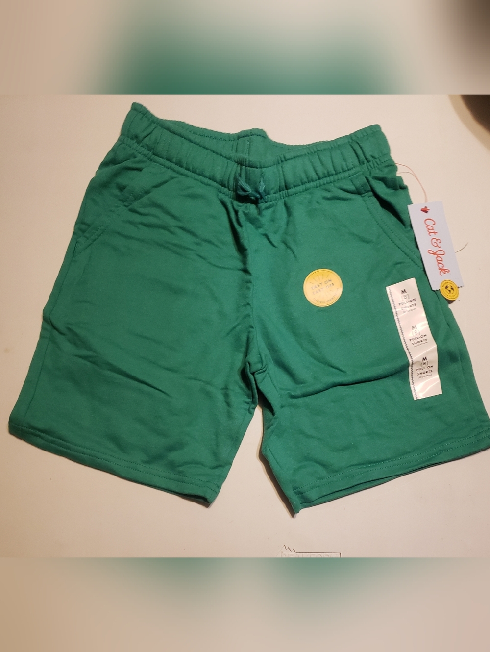 Cat & Jack Green Pull-On Drawstring Kids Shorts